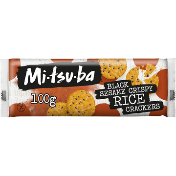Mitsuba Black Sesame Crispy Rice Crackers 100 g