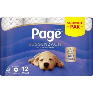 Page Toiletpapier Kussenzacht 12 Rollen