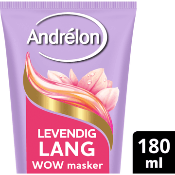 Andrélon 1 Minuut WOW Haarmasker Levendig Lang 180 ml