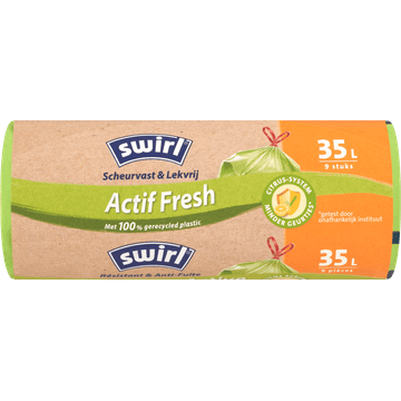 Swirl Vuilniszakken met Actifresh 35 liter 9 stuks