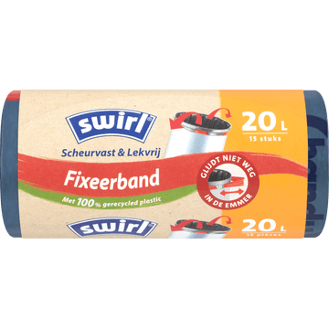 Swirl Vuilniszakken met Fixeerband 20 liter 15 stuks