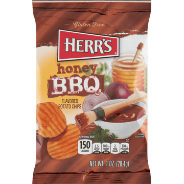 Herr's Honey BBQ Flavored Potato Chips 28,4 g