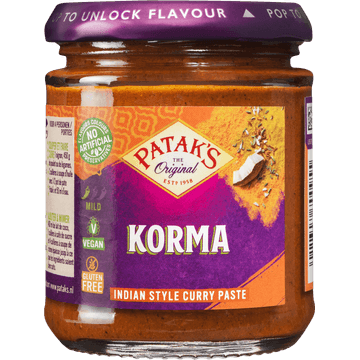Patak's Original Korma Indiase Kruidenpasta 165g