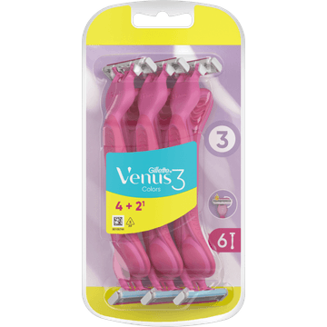 Gillette Venus 3 Colors Scheermesjes x6