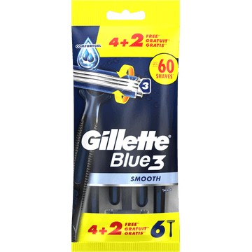 Gillette Blue 3 Smooth Wegwerpmesjes x6