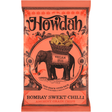 Howdah Bombay Sweet Chilli Ancient Grain Chips 130 g
