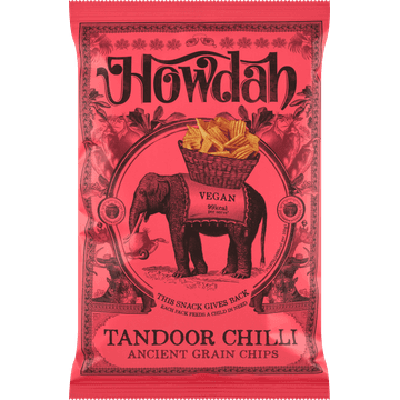 Howdah Tandoor Chilli Ancient Grain Chips 130 g