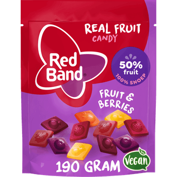 Red Band Real Fruit Candy Fruit & Berries 190 g