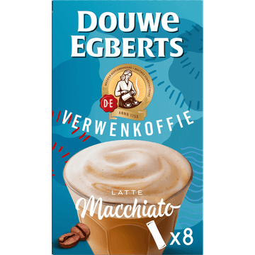 Douwe Egberts Verwenkoffie Latte Macchiato 8 x 16,3 g