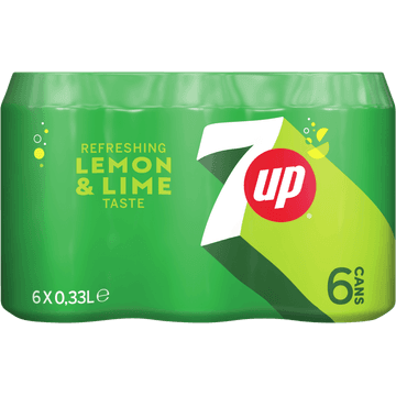 7Up Refreshing Lemon & Lime Taste Frisdrank 6 x 330ml