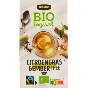 Jumbo Biologisch Citroengras Gember Thee 30 g