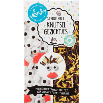 Leentjes Strooi Pret Knutsel Gezichtjes 95 g