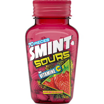 Smint Sours Sugar Free Aardbeiensmaak 70 Stuks