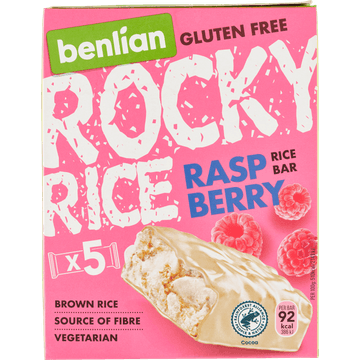 Rocky Rice Gluten Free Raspberry Rice Bar 5 x 18 g