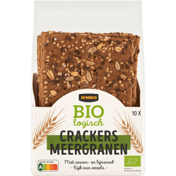 Jumbo Biologisch Crackers Meergranen 10 Stuks