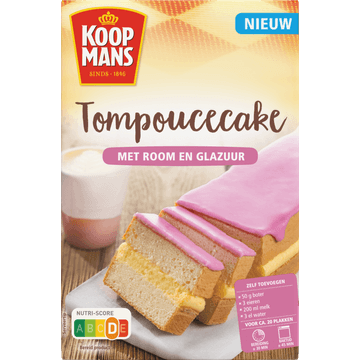 Koopmans Tompoucecake Met Room En Glazuur 350 g
