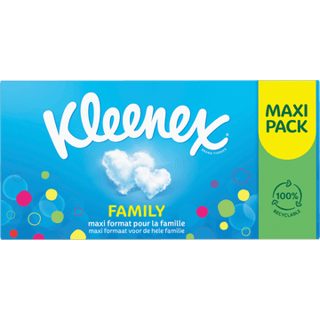 Kleenex Family Zakdoeken 3-Laags Maxi Pack 128 Stuks