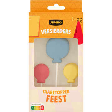 Jumbo Versierders Taarttopper Feest 65 g