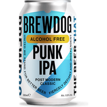 BrewDog - Punk IPA Alcoholvrij 0.5% - Blik - 330ML