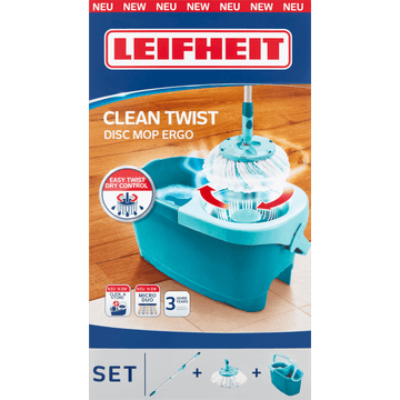 Leifheit Clean Twist Disc Mop Ergo Dweil Set Compleet