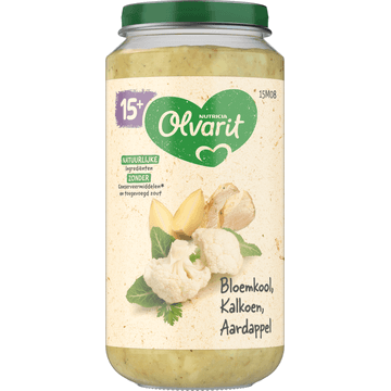 Olvarit Bloemkool Kalkoen Aardappel 15+ Maanden 250 g