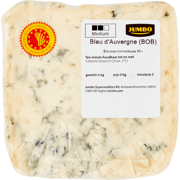 Jumbo Bleu d'Auvergne (BOB) Blauwschimmelkaas 50+ ca. 140 g