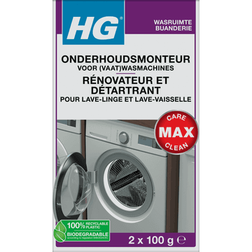 HG Apparaten Onderhoudsmonteur voor Was- en Vaatwasmachines 2 x 100 g