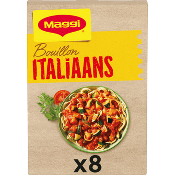Maggi Bouillon Italiaans met Tomaat en Zongerijpte Groenten 8 Stuks 80 g