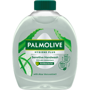 Palmolive Hygiene Plus Sensitive Antibacteriële Navulling Handzeep 300ML