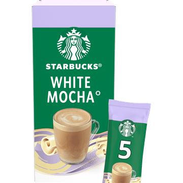 Starbucks® White Mocha Oploskoffie Sticks 5 Stuks