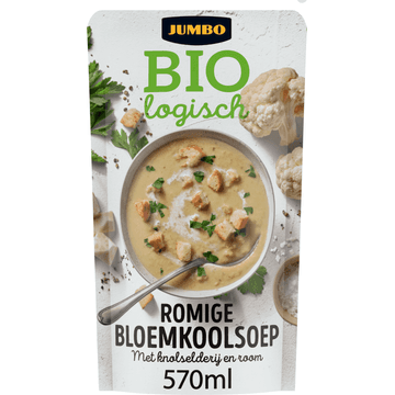 Jumbo Biologisch Romige bloemkoolsoep 570ml