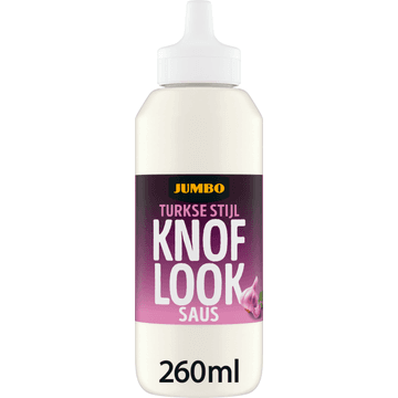Jumbo Turkse Stijl Knoflook Saus 260 ml