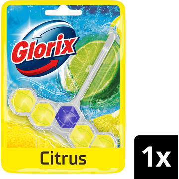 Glorix Power Clean Toiletblok Citroen 1 stuk