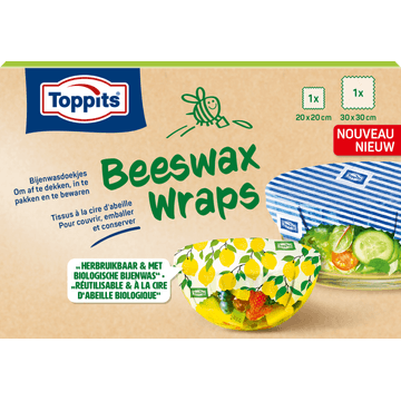 Toppits Beeswax Wraps 2 Stuks