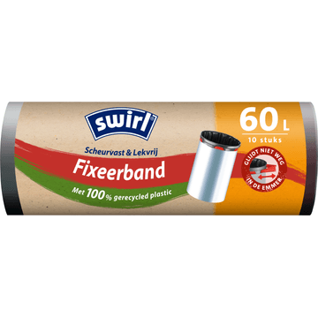 Swirl Vuilniszakken met Fixeerband 60 liter 10 stuks