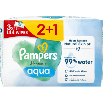 Pampers Harmonie Aqua Babydoekjes x 144