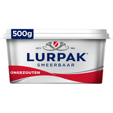 Lurpak Smeerbaar ongezouten roomboter 500 g