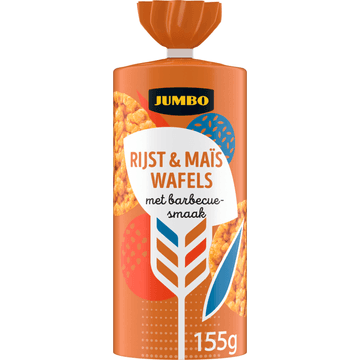 Jumbo Rijst & Maïs Wafels met Barbecuesmaak 155 g