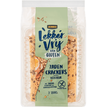 Jumbo Lekker Vrij van Gluten Zaden Crackers 7 Stuks