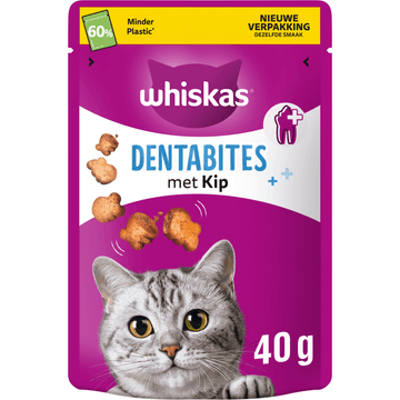 Whiskas Dental Treats Kattensnacks met Kip 40 g