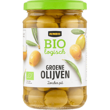 Jumbo Biologisch Groene Olijven Zonder Pit 300 g
