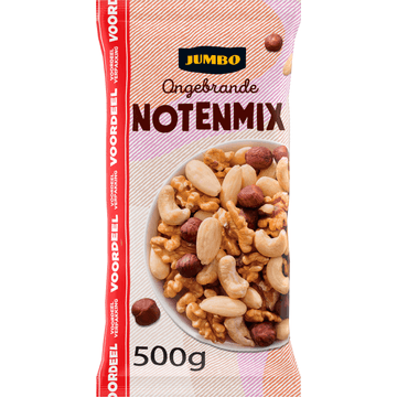 Jumbo Ongebrande Notenmix Voordeelverpakking 500 g