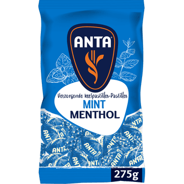 Anta Flu Verzorgende Keelpastilles Mint Menthol 275 g