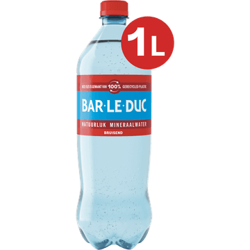 Bar-le-Duc Natuurlijk Mineraalwater Bruisend 1 L