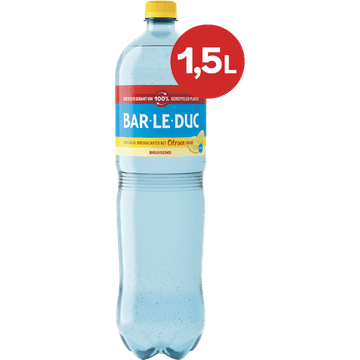 Bar-le-Duc Natuurlijk Mineraalwater Bruisend met citroensmaak 1,5 L