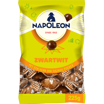 Napoleon Zwartwit Echte Salmiak Kogels 225 g