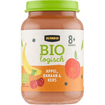 Jumbo Biologisch Babyvoeding Appel, Banaan & Kers 8+ Maanden 190 g