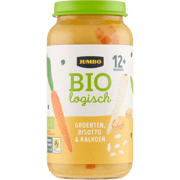 Jumbo Biologisch Babyvoeding Groenten Risotto & Kalkoen 12+ Maanden 250 g