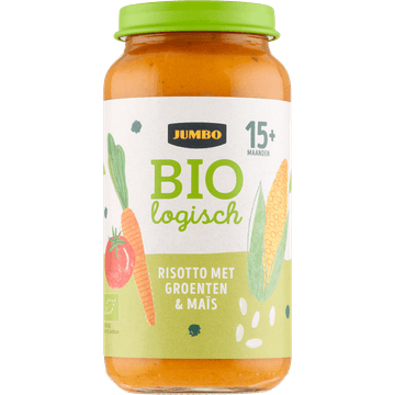 Jumbo Biologisch Babyvoeding Risotto met Groenten & Maïs 15+ Maanden 250 g