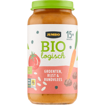 Jumbo Biologisch Babyvoeding Groenten, Rijst & Rundvlees 15+ Maanden 250 g